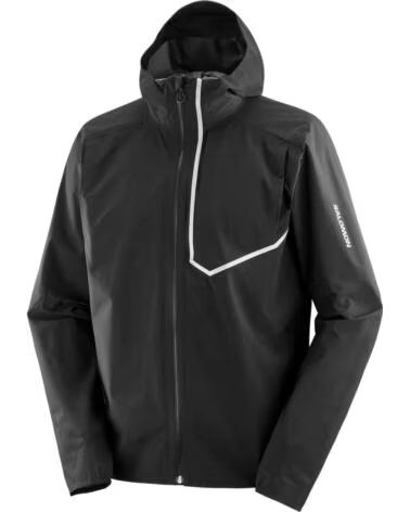 SALOMON CHAQUETA CHAQUETA CON CAPUCHA BONATTI NEGRO EN NEGRO PARA UNISEX TRAIL