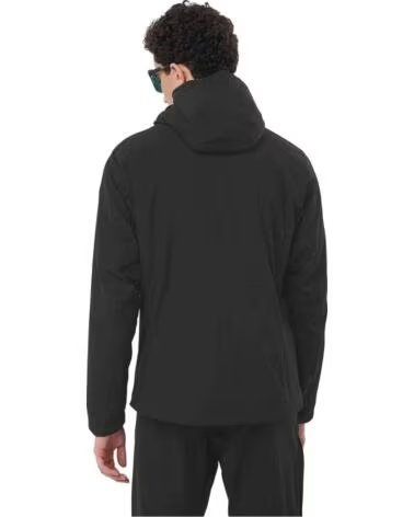 SALOMON GIACCA CON CAPPUCCIO MOUNTAIN FLEX DA UOMO NEGRO