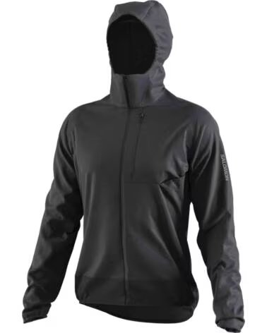 SALOMON CHAQUETA BONATTI CROSS WIND CON CAPUCHA PARA HOMBRE NEGRO