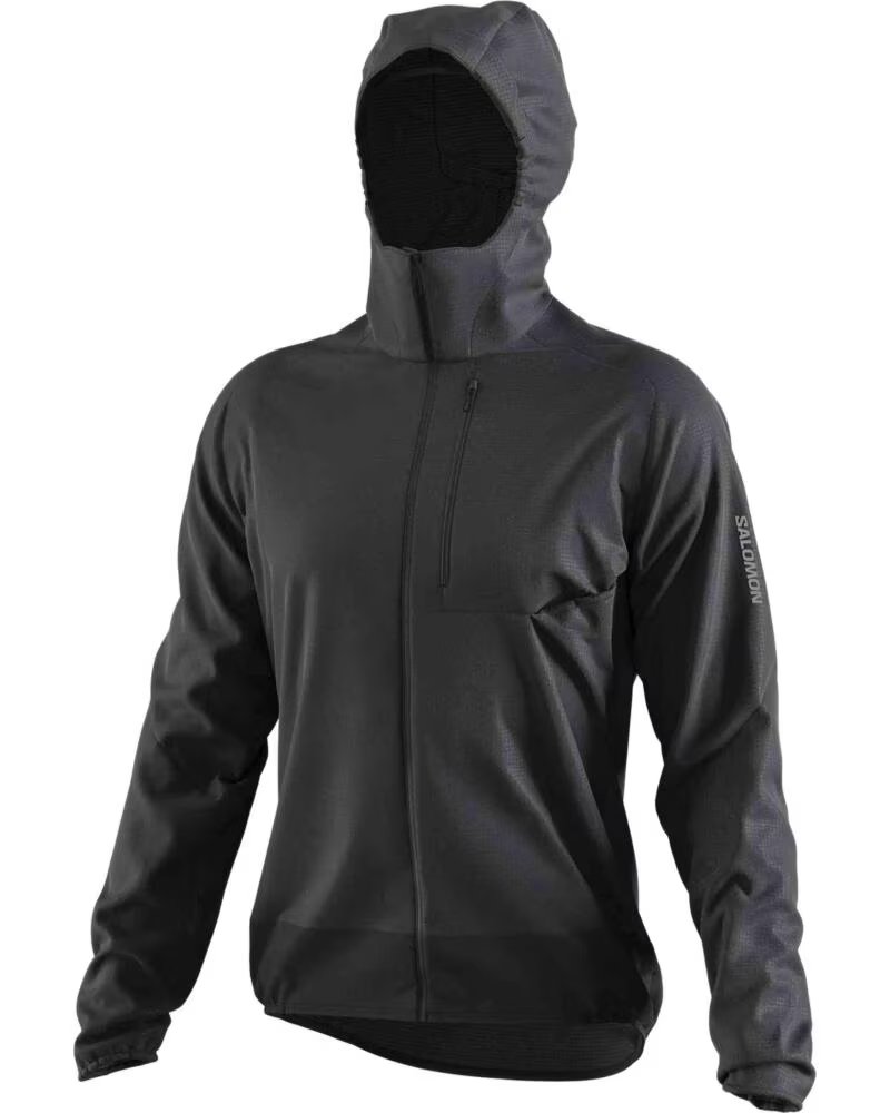 SALOMON CHAQUETA BONATTI CROSS WIND CON CAPUCHA PARA HOMBRE NEGRO