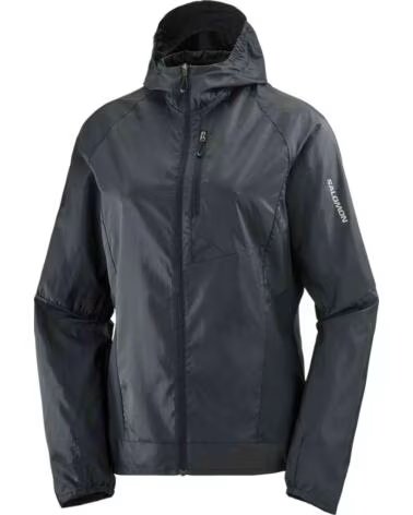 SALOMON CHAQUETA CHAQUETA CON CAPUCHA BONATTI CROSS WIND NEGRO EN NEGRO PARA MUJER