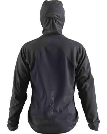 SALOMON CHAQUETA BONATTI CROSS WIND CON CAPUCHA PARA HOMBRE NEGRO