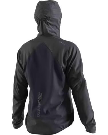 SALOMON CHAQUETA BONATTI CROSS WIND CON CAPUCHA PARA HOMBRE NEGRO