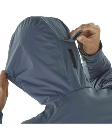 SALOMON CHAQUETA CHAQUETA CON CAPUCHA LIGHT SHELL AZUL PALIDO EN AZUL PARA MUJER
