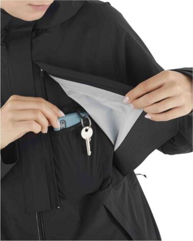 SALOMON CHAQUETA CHAQUETA CON CAPUCHA OUTERPATH WATERPROOF PRO NEGRO EN NEGRO PARA UNISEX MUJER