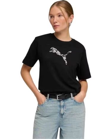 PUMA CAMISETA 691821 PARA MUJER, NEGRA NEGRO