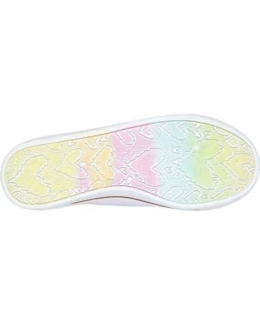 SKECHERS SNEAKERS BOBS 114150-WHT IN TELA BIANCA WHITE CANVAS