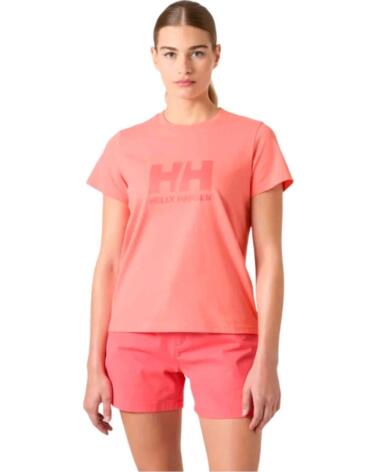 HELLY HANSEN CAMISETA W HH LOGO T-SHIRT 30 CORAL 066 ALMON