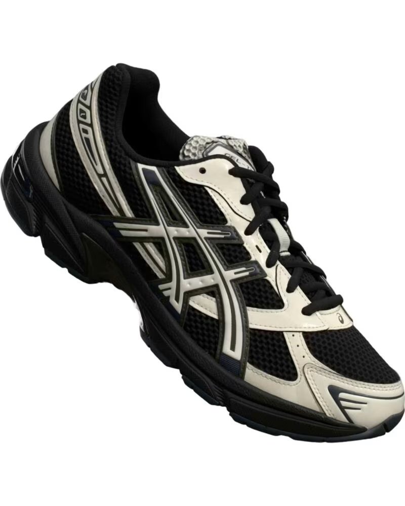 ASICS SNEAKERS 1203A609-001 UNISEX NERO-CREMA BLACK-CREAM