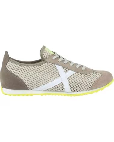 MUNICH 8400580 SNEAKER BEIGE GRAU NEONGELB FÜR DAMEN GRIS-AMARILLO FLúOR