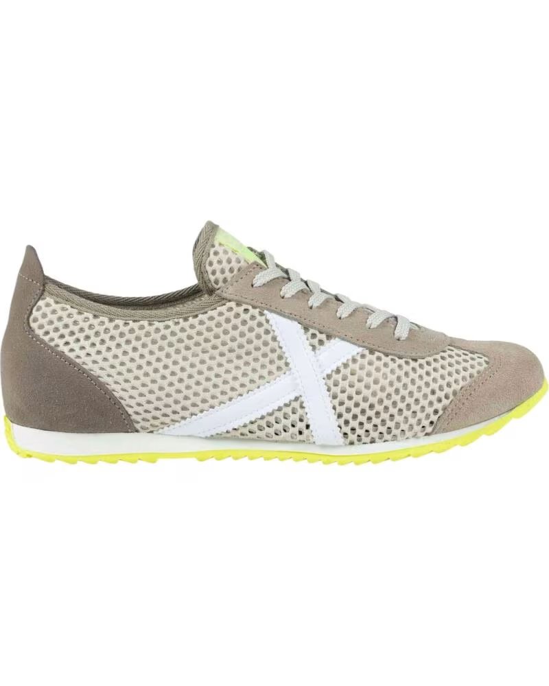 MUNICH 8400580 SNEAKER BEIGE GRAU NEONGELB FÜR DAMEN GRIS-AMARILLO FLúOR