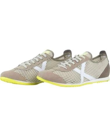 MUNICH 8400580 SNEAKER BEIGE GRAU NEONGELB FÜR DAMEN GRIS-AMARILLO FLúOR