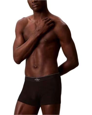 CALVIN KLEIN PACK DE CALZONCILLOS BOXER GRAPHIC MONOGRAM COTTON STRETCH NEGRO PURO 3 EN NEGRO PARA UNISEX UNIDADES