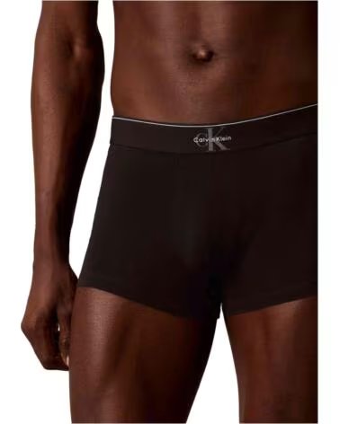 CALVIN KLEIN PACK DE CALZONCILLOS BOXER GRAPHIC MONOGRAM COTTON STRETCH NEGRO PURO 3 EN NEGRO PARA UNISEX UNIDADES