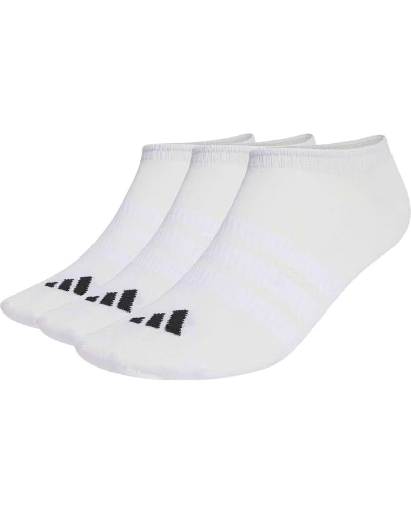 ADIDAS CALZINI CORTI T ESS NS 3P WHITE-WHITE-BLACK