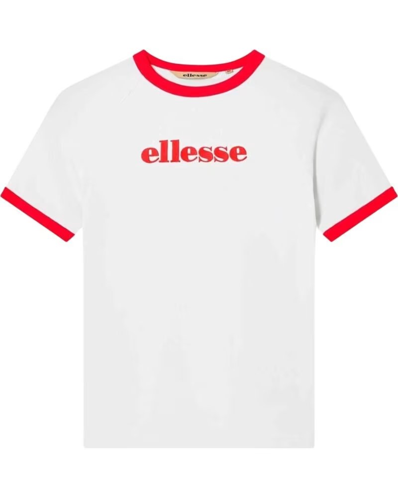 ELLESSE CAMISETA MANGA CORTA SGD23354 BLANCO Y ROJO RED