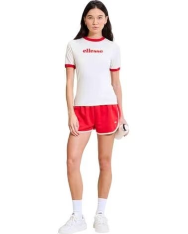 ELLESSE CAMISETA MANGA CORTA SGD23354 BLANCO Y ROJO RED