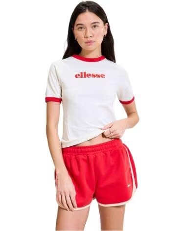 ELLESSE CAMISETA MANGA CORTA SGD23354 BLANCO Y ROJO RED