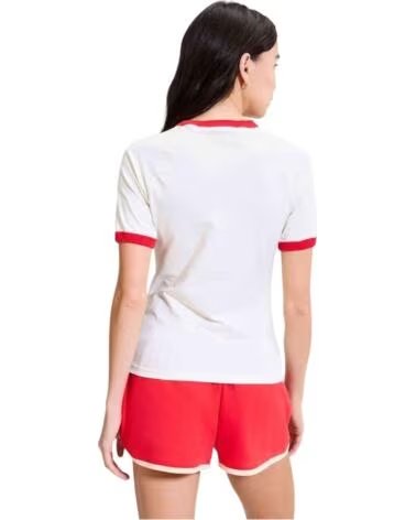 ELLESSE CAMISETA MANGA CORTA SGD23354 BLANCO Y ROJO RED