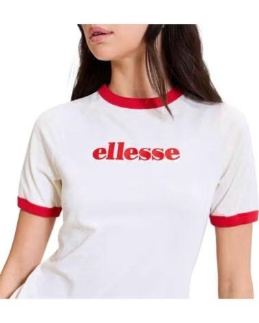 ELLESSE CAMISETA MANGA CORTA SGD23354 BLANCO Y ROJO RED