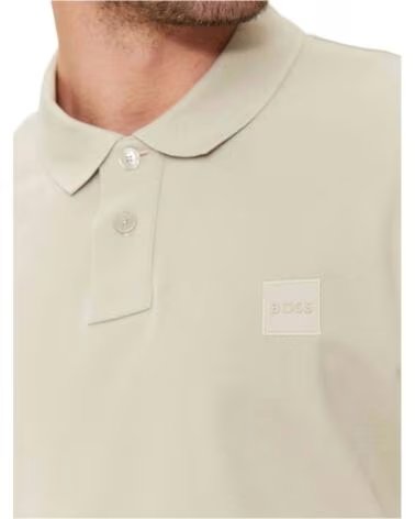 BOSS POLO DE MANGA CORTA EN BEIGE CELESTE