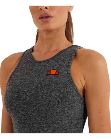 ELLESSE CAMISETA CARBONATE SIN MANGAS MUJER GRIS JASPEADO OSCURO