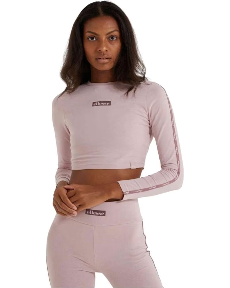 ELLESSE CAMISETA TANCE DE MANGA LARGA CROP PARA MUJER ROSA CLARO