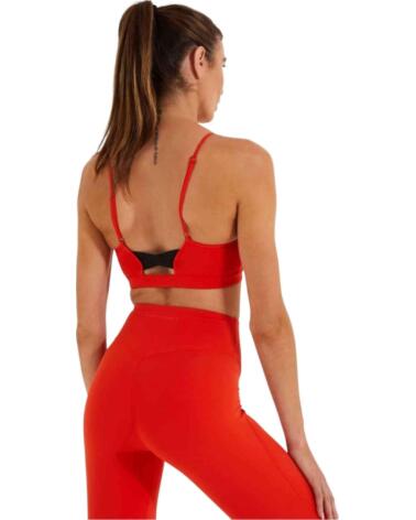 ELLESSE SUJETADOR DEPORTIVO IGNITE ROJO PARA MUJER NARANJA