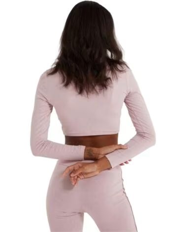 ELLESSE CAMISETA TANCE DE MANGA LARGA CROP PARA MUJER ROSA CLARO