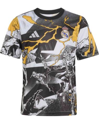ADIDAS CAMISETA REAL MADRID MANGA CORTA JZ9016 UNISEX WHITE-BLACK-BOGOLD