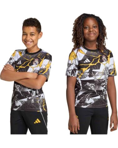 ADIDAS CAMISETA REAL MADRID MANGA CORTA JZ9016 UNISEX WHITE-BLACK-BOGOLD