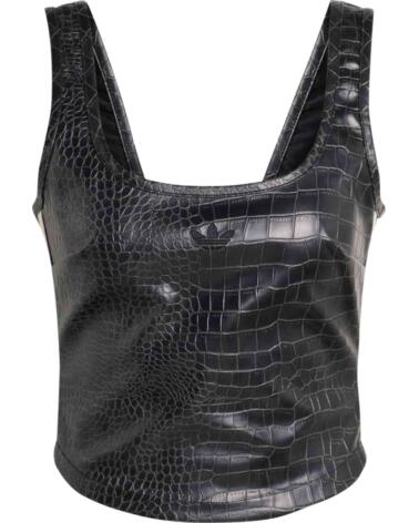 ADIDAS TOP KE5041 EFECTO PIEL DE COCODRILO PARA MUJER BLACK