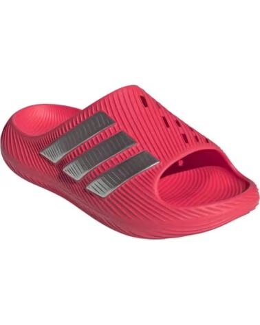ADIDAS CHANCLAS KI0058 EN ROJO PARA MUJER LUCRED-MSILVE-MSILVE