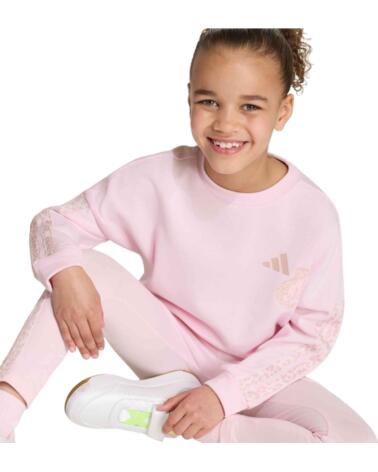 ADIDAS CONJUNTO SUDADERA Y LEGGINGS ANIMAL PRINT PARA NIÑAS CLPINK-MULTCO-DUALIL