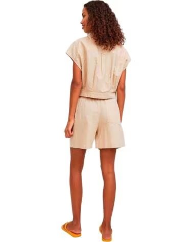 JJXX KURZE HOSE AMY LINEN BLEND - BERMUDA BEIGE