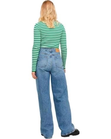 JJXX MAGLIONE DONNA JODI TIGHT STRIPE RIGATO VERDE E BIANCO VERDE-BLANCO