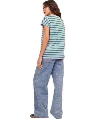 JJXX CAMISETA MANGA CORTA ASTRID STRIPE BOXY LILA