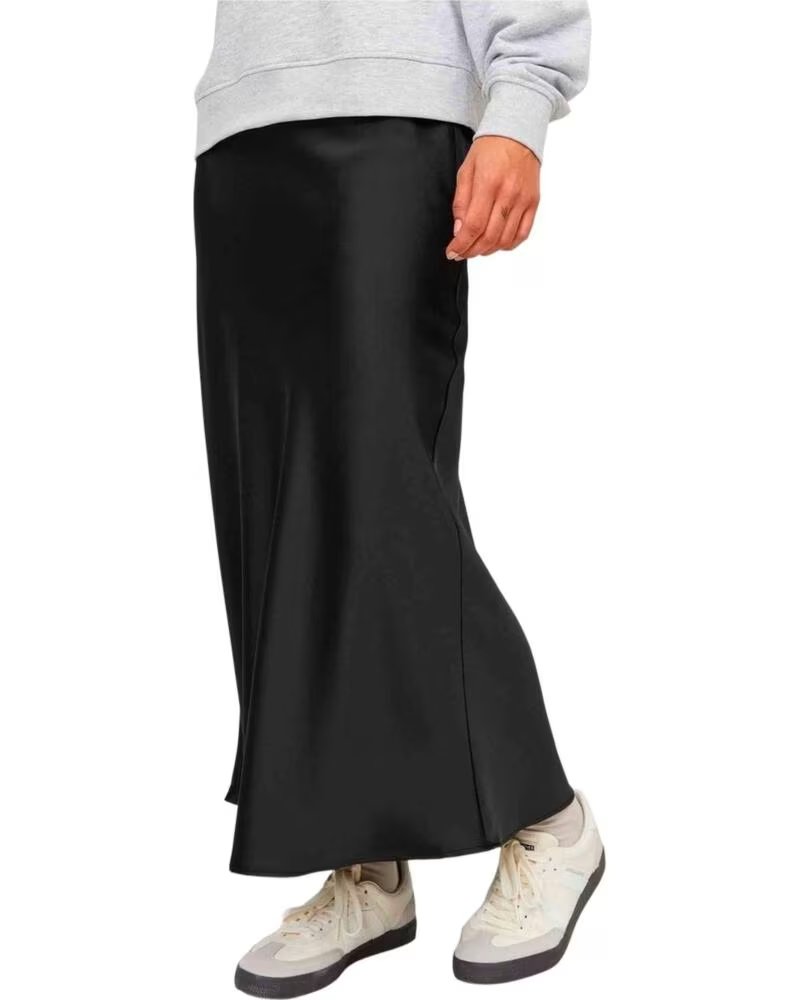 JJXX SATIN MIDIROCK KIMMIE MW NEGRO