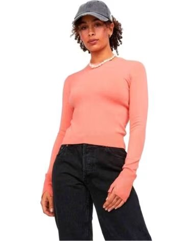 JJXX DAMEN PULLOVER VALENTINA SOFT CROP ORANGE NARANJA