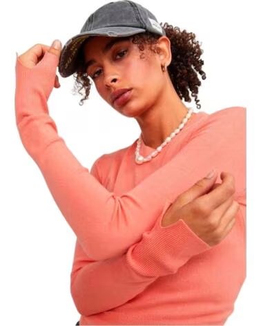 JJXX DAMEN PULLOVER VALENTINA SOFT CROP ORANGE NARANJA