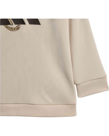 ADIDAS CHÁNDAL KC9644 BEIGE CON ESTAMPADO ANIMAL PARA NIÑOS CRYSTAL LINEN
