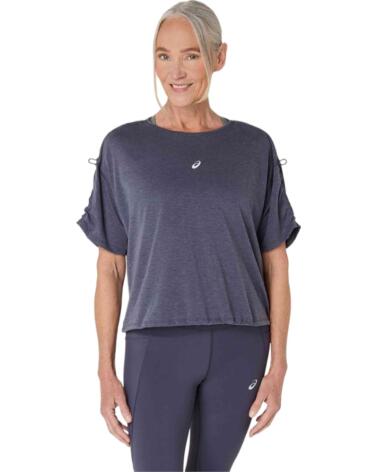 ASICS CAMISETA NAGINO RUN ADJUSTABLE DE MANGA CORTA INDIGO FOG MUJER