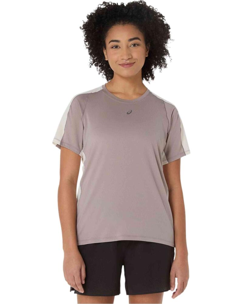 ASICS CAMISETA FUJITRAIL ELITE MANGA CORTA MUJER RAINSTORM GREY-CREAM