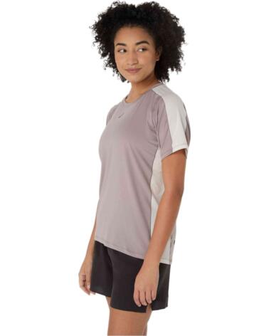 ASICS CAMISETA FUJITRAIL ELITE MANGA CORTA MUJER RAINSTORM GREY-CREAM