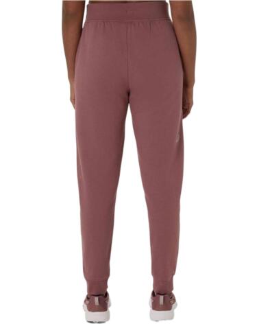 ASICS PANTALÓN DE CHÁNDAL SWEAT LOGO PARA MUJER RUBBLE RED