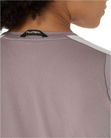 ASICS CAMISETA FUJITRAIL ELITE MANGA CORTA MUJER RAINSTORM GREY-CREAM