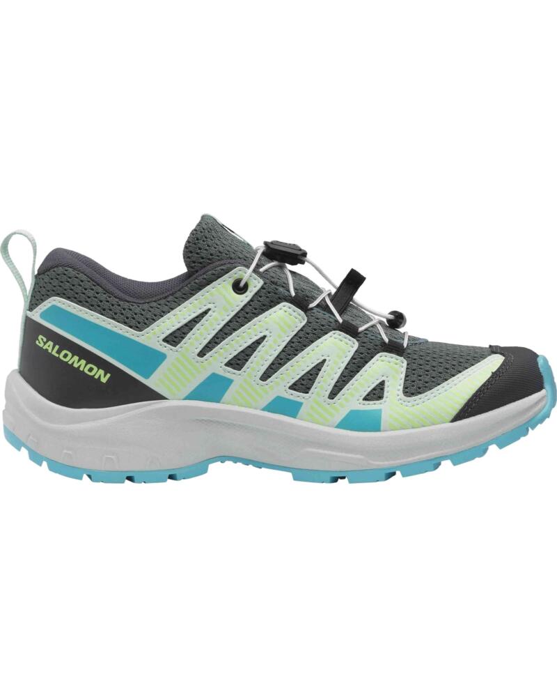 SALOMON ZAPATILLAS XA PRO V8 GRIS OSCURO AZUL VERDE INFANTIL EN MULTICOLOR PARA NINOS UNISEX NORTH ATLANTIC-METAL-BLU
