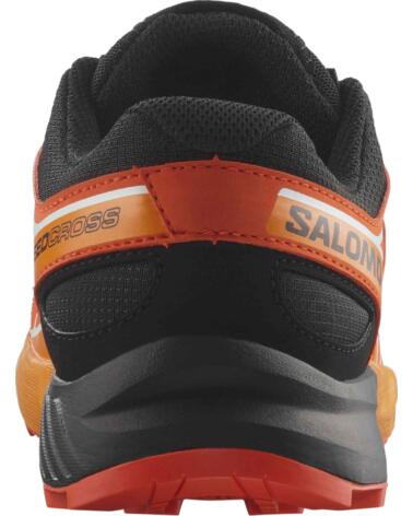 SALOMON ZAPATILLAS SPEEDCROSS L47724500 PARA NIÑOS BLACK-CHERRY TOMATO-TURMERIC