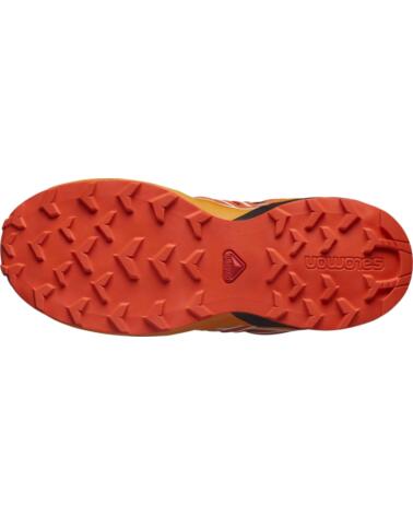 SALOMON ZAPATILLAS SPEEDCROSS L47724500 PARA NIÑOS BLACK-CHERRY TOMATO-TURMERIC