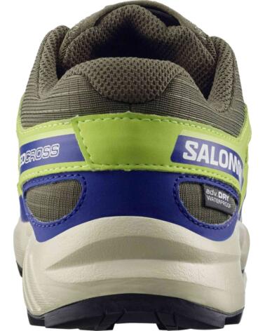 SALOMON ZAPATILLAS SPEEDCROSS CLIMA WATERPROOF VERDE CAQUI AZUL AMARILLO INFANTIL EN PARA NINOS UNISEX GRAPE LE